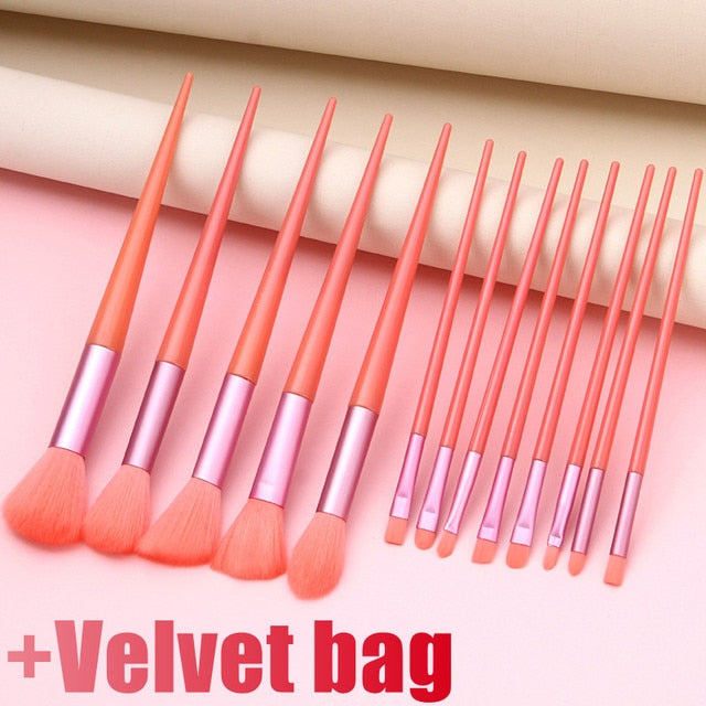 13 Pc Makeup Brushes Set