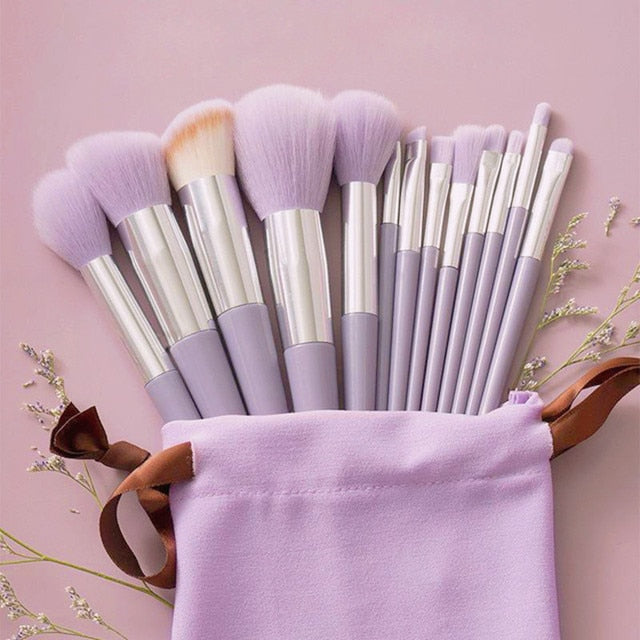 13 Pc Makeup Brushes Set