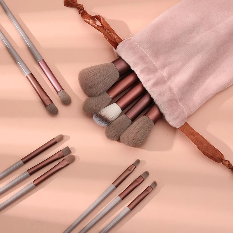 13 Pc Makeup Brushes Set