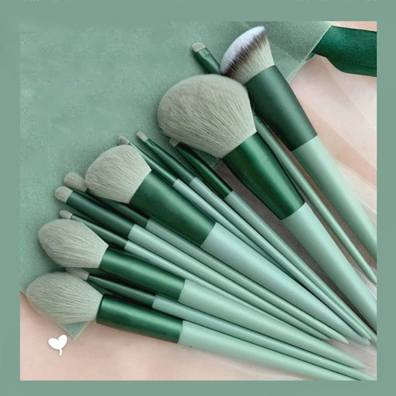 13 Pc Makeup Brushes Set